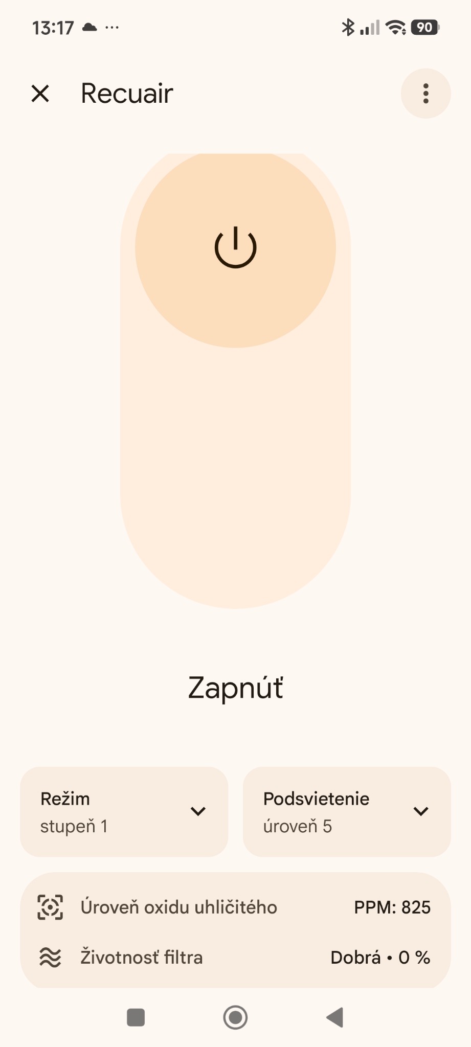 Ovládanie HVAC zariadenia cez Google Home